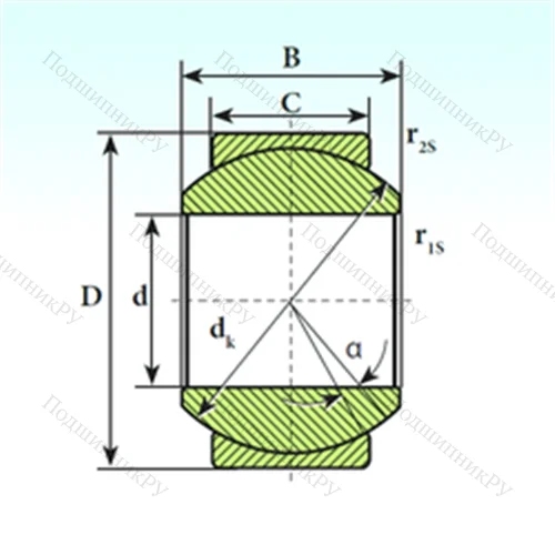Подшипник скольжения сферический GE 5 SP