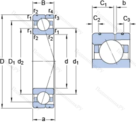 Подшипник 7028 CD/HCP 4AL в Курске