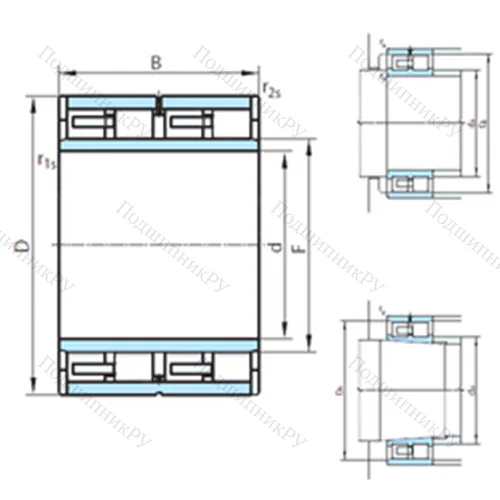 Подшипник роликовый радиальный NNU 6040M