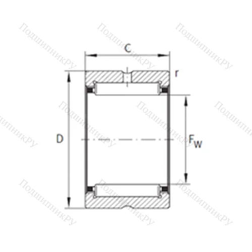 Подшипник игольчатый радиальный RNA 4904-XL