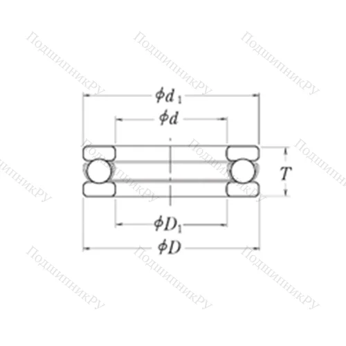 Подшипник шариковый упорный LT 3.3/8 от производителя  RHP