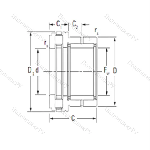 Подшипник комбинированный NAXR 45TN