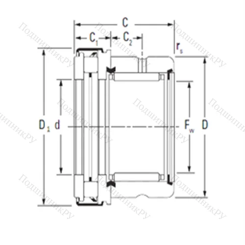 Подшипник комбинированный RAXZ 510