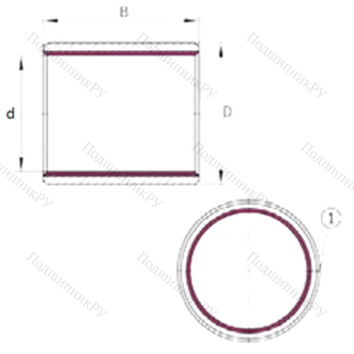 Подшипник скольжения EGB 6540-E 40