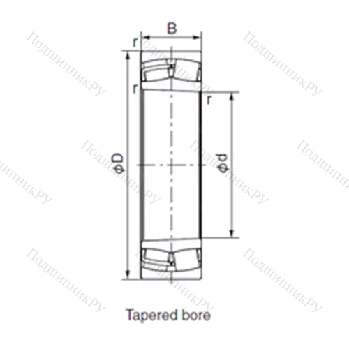Подшипник роликовый радиальный 23156EK
