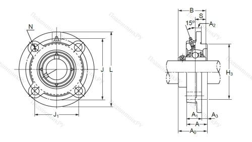 Подшипниковый узел UCFC 210 в Курске