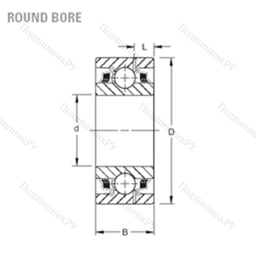 Подшипник шариковый радиальный GW 211PP 2