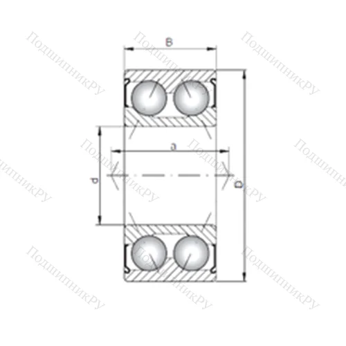 Подшипник шариковый радиально-упорный 3814 ZZ от производителя  CX