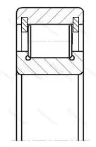 Подшипник  NCL 206 (102206) размер 30x62x16