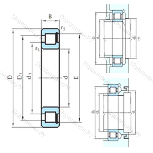 Подшипник роликовый радиальный PSL 412-203