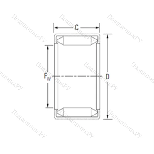 Подшипник игольчатый радиальный BHT 2016