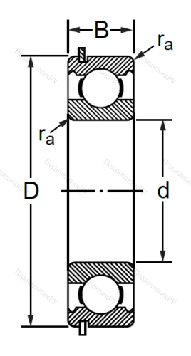 Шариковый однорядный подшипник 50110 (6010 NR) в Курске