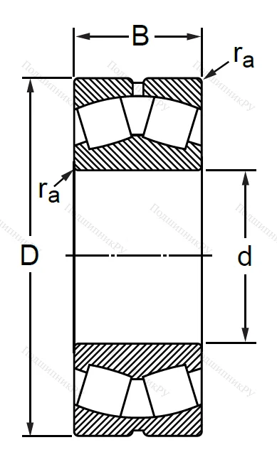 Сферический роликовый подшипник 3532 (22232 MBW 33) в Курске