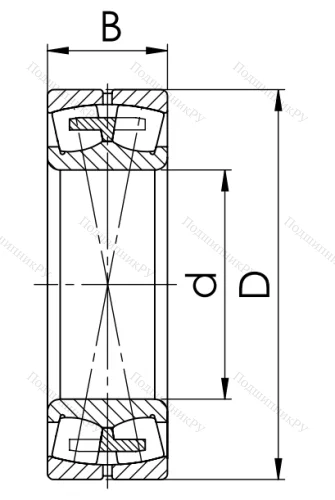 Сферический роликовый подшипник 3003220 Н (23220 MBW 33) в Курске