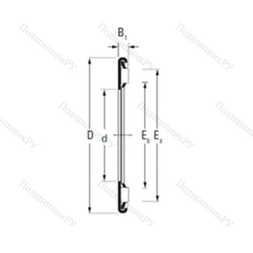 Подшипник игольчатый упорный AX 17 30 от производителя  TIMKEN