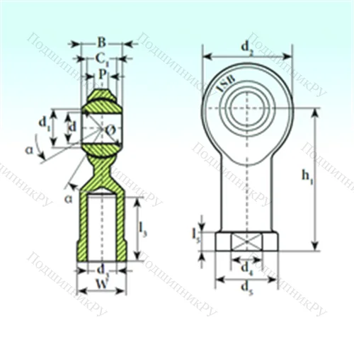 Подшипник скольжения сферический TSF.R 18