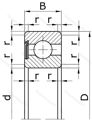 Шариковый однорядный подшипник 60314 (6314 Z) в Курске