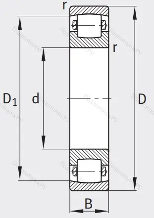 Сферический роликовый подшипник