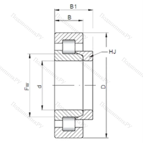 Подшипник роликовый радиальный NH 322