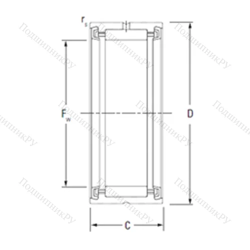 Подшипник игольчатый радиальный RNA 4909.2RS