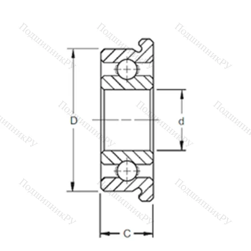 Подшипник шариковый радиальный F 61805