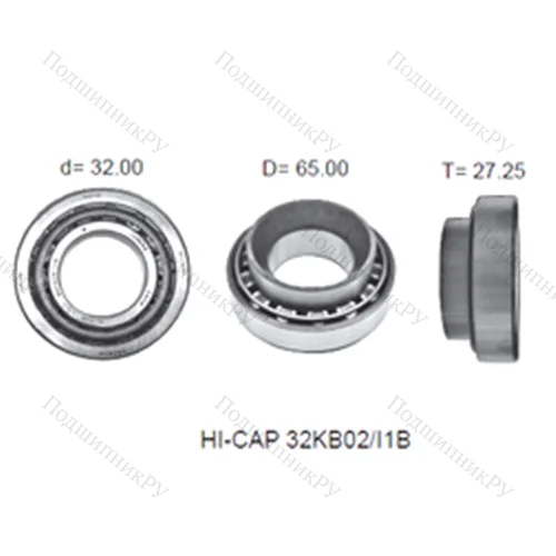Подшипник роликовый радиально-упорный HI-CAP 32KB 02/I 1B от производителя  KOYO
