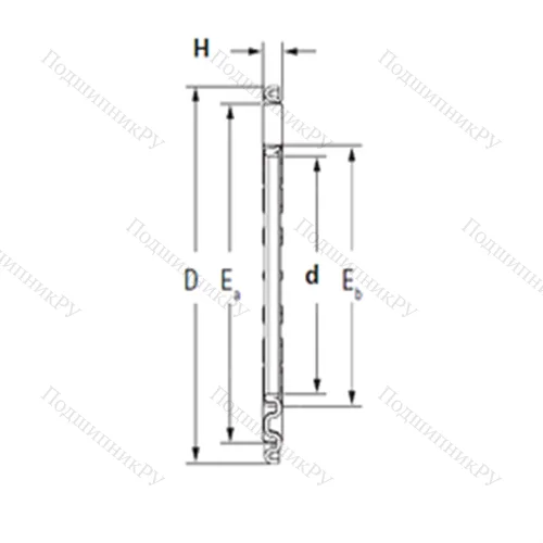 Подшипник игольчатый упорный TV 1734