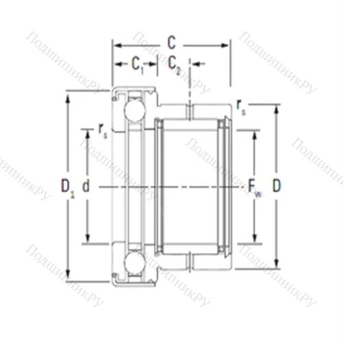 Подшипник комбинированный NAXK 10Z