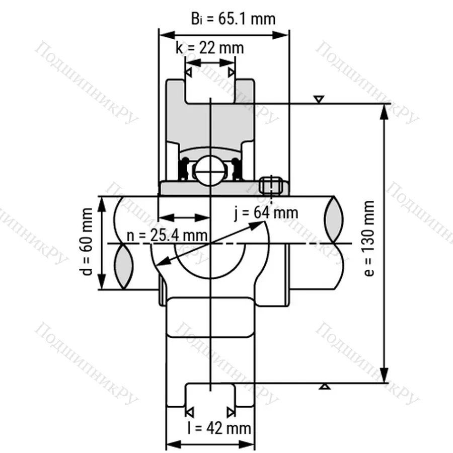 Подшипниковый узел UCT 309 - Вал: 45 мм