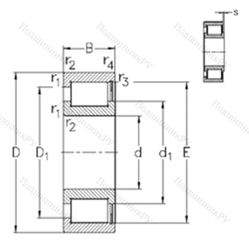 Подшипник роликовый радиальный NCF 18/530-V от производителя  NKE