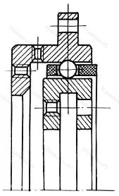 Модификация подшипника 4-186724Ю1Т размер 120x145/156x11,5 от производителя  ГПЗ-23 Модификация подшипника 4-186724Ю1Т размер 120x145/156x11,5 от производителя  ГПЗ-23