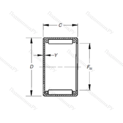 Подшипник игольчатый радиальный MJ-11121