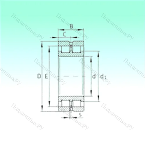 Подшипник роликовый радиальный SL 024948 от производителя  NBS