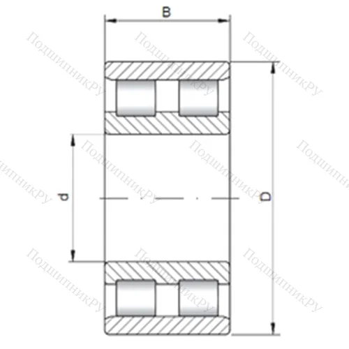 Подшипник роликовый радиальный NN 3128 от производителя  CX