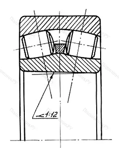 Модификация подшипника 3153222 размер 110x200x69,8 ГПЗ-34