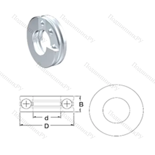 Подшипник шариковый упорный S 51110 от производителя  ZEN