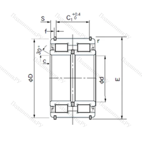 Подшипник роликовый радиальный E 5056NRNT