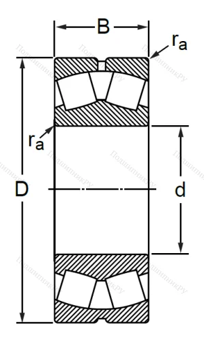 Сферический роликовый подшипник 53512 (22212 CCW 33) в Курске