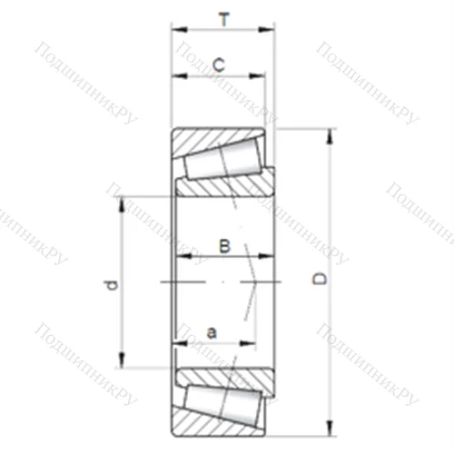 Подшипник роликовый радиально-упорный JH 913848/11 от производителя  CX