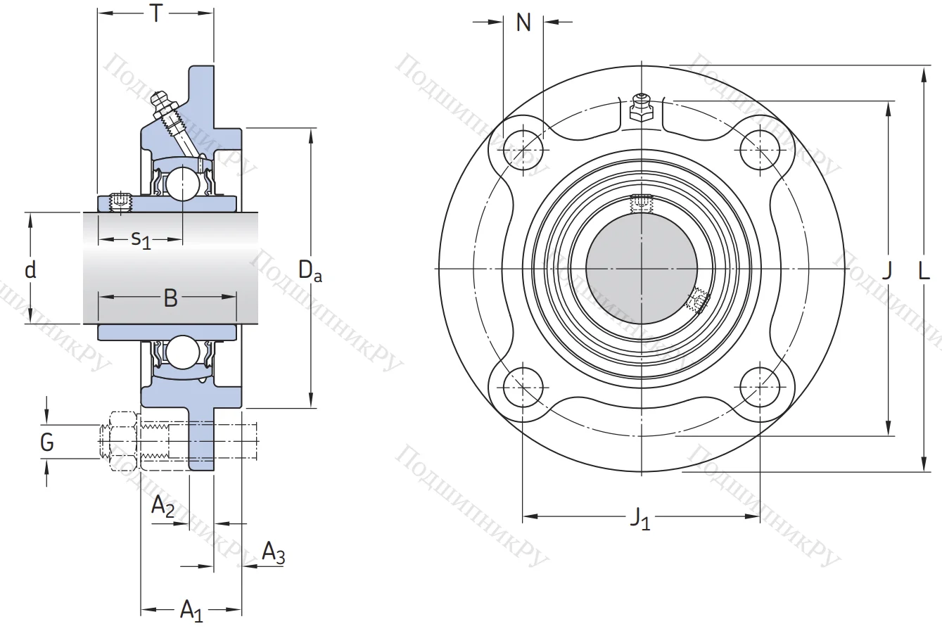 Подшипниковый корпус FYC 507