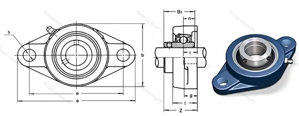 Подшипниковый узел UCFL 204