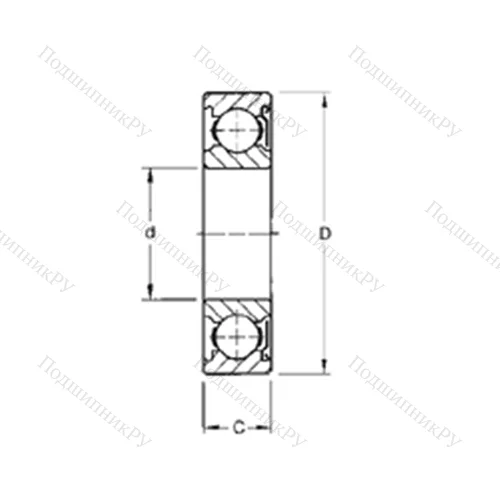 Подшипник шариковый радиальный S 3KD