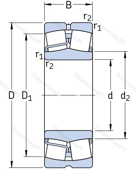 Сферический роликовый подшипник 22220 E/C 3