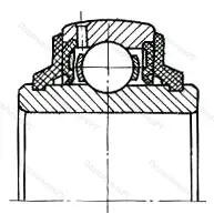 Модификация подшипника 6-890308 размер 40x90x23 от производителя  ГПЗ-23