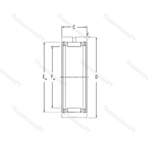 Подшипник игольчатый радиальный RNA 2100