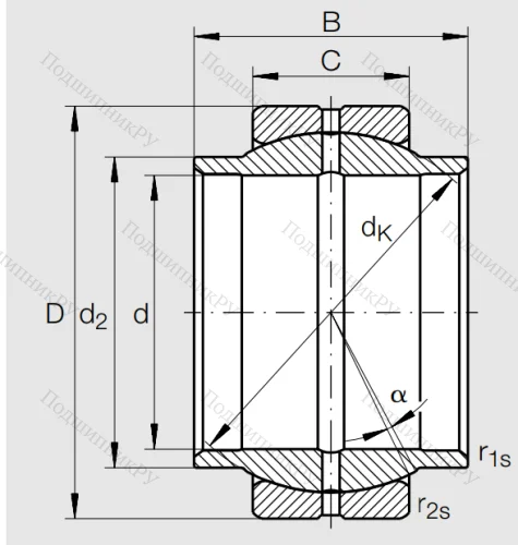 Шарнирный подшипник GE 63 LO