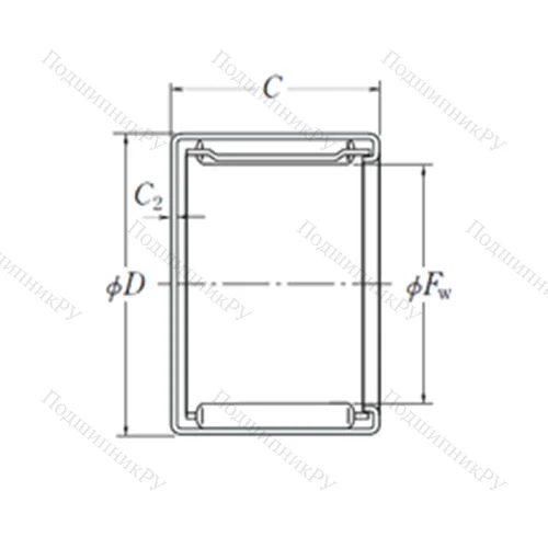 Подшипник игольчатый радиальный MFJ-4016