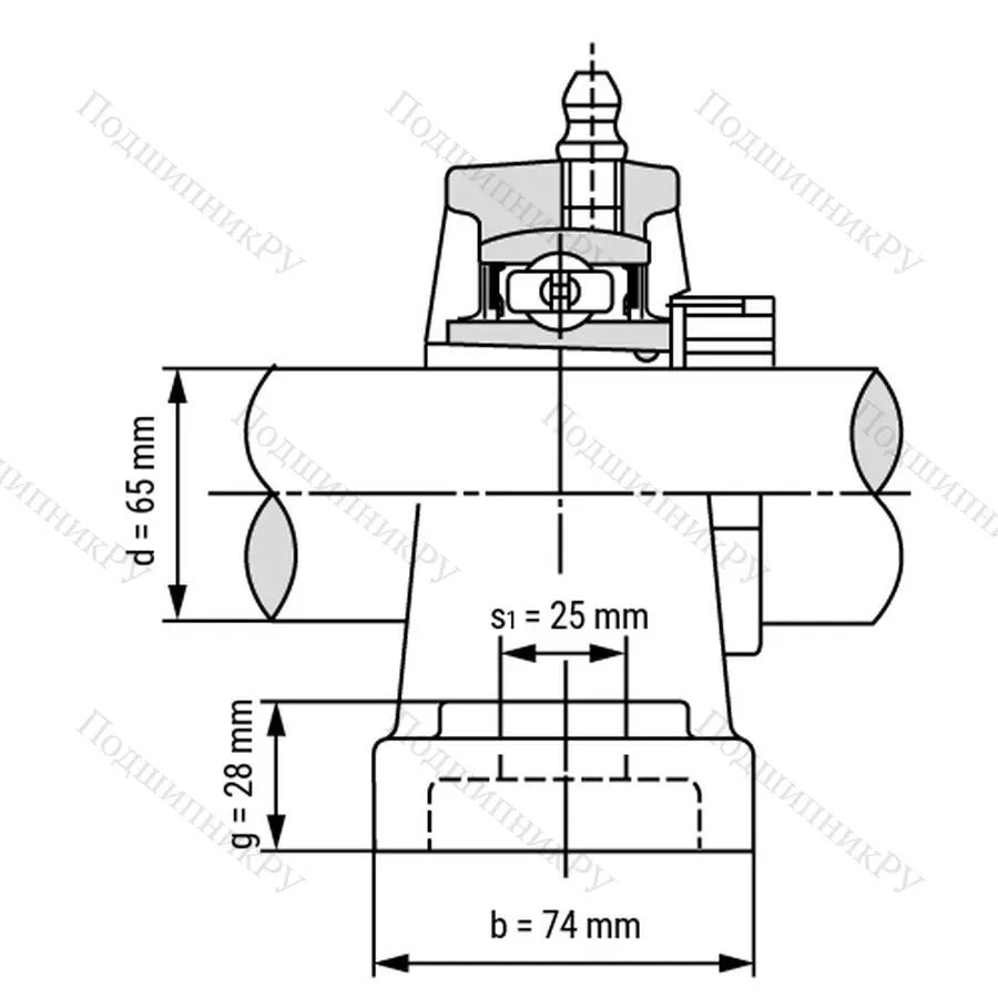 Подшипниковый узел UKP 215+H 2315 - Вал: 65 мм
