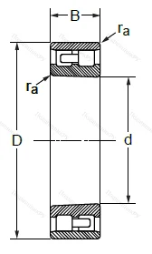 Двухрядный роликовый подшипник NN 3022 KMP 5 (3182122-5 Л ГОСТ) в Курске