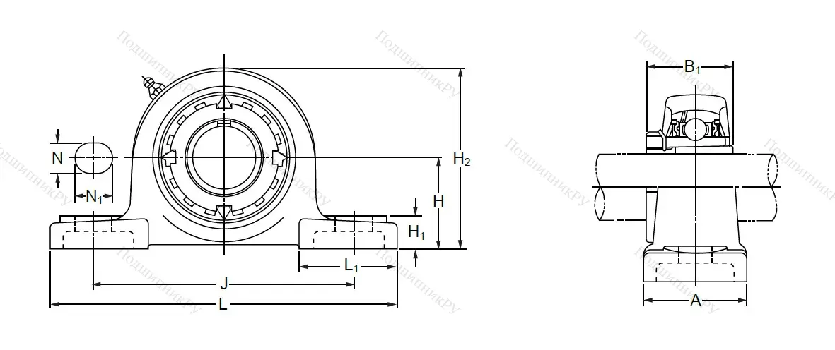 Подшипниковый узел UKP 210 в Курске